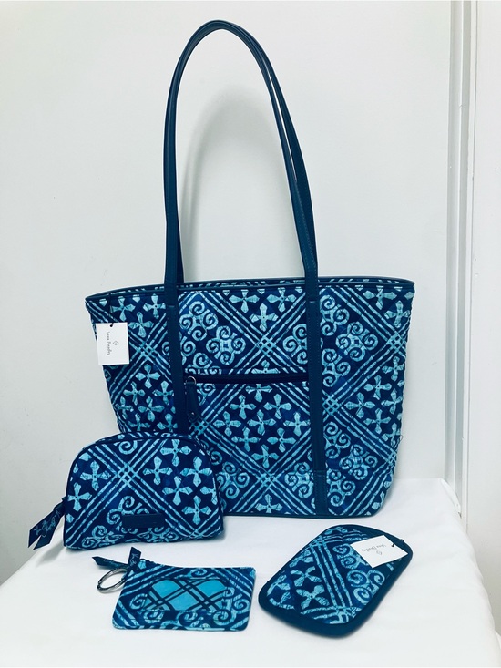 Vera Bradley Handbags - Vera Bradley Small Vera Tote Cuban Tiles (4 piece SET)